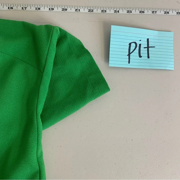 Philosophy Emerald Green Casual Textured Midi Dress Size 10 - Picture 7 of 11